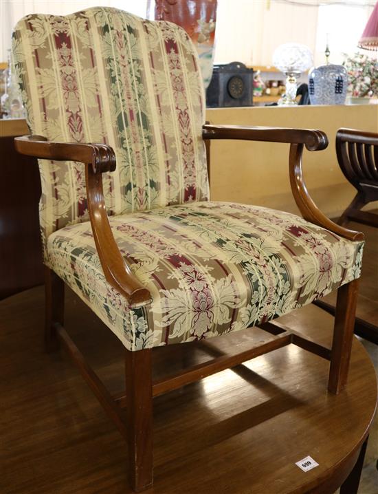 Upholstered elbow chair